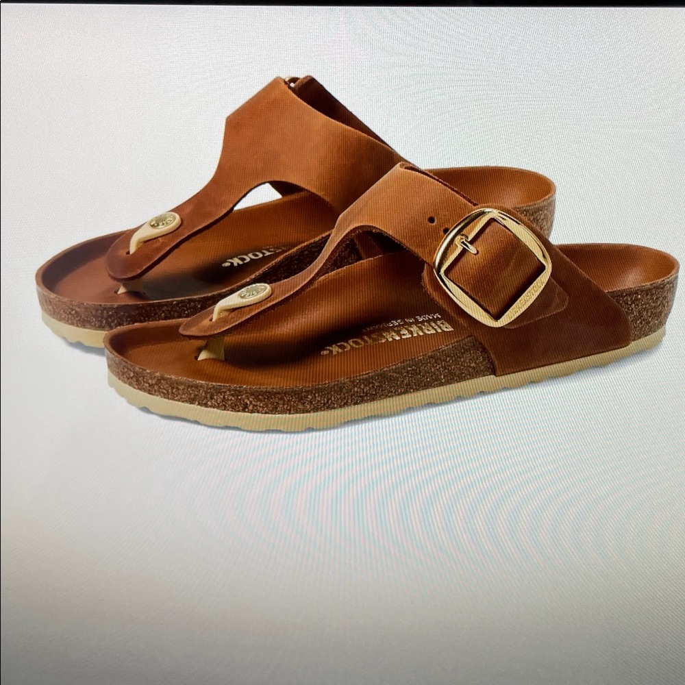 Birkenstock Gizeh Big Buckle Cognac Leather EU 42 (women’s 11-11.5) regular